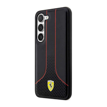 Ferrari Perforuota 296P kolekcija - Dėklas Samsung Galaxy S23+ (juodas)