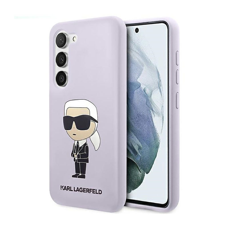 Karl Lagerfeld silikoninis NFT Ikonik – dėklas, skirtas „Samsung Galaxy S23+“ (violetinis)