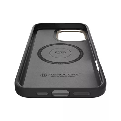 Spigen Enzo Aramid Mag MagSafe – dėklas iPhone 16 Pro Max (juoda / natūrali)