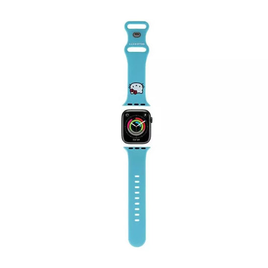 „Hello Kitty“ silikoninis „Kitty“ galvos formos dirželis, skirtas „Apple Watch 38/40/41 mm“ (mėlynas)