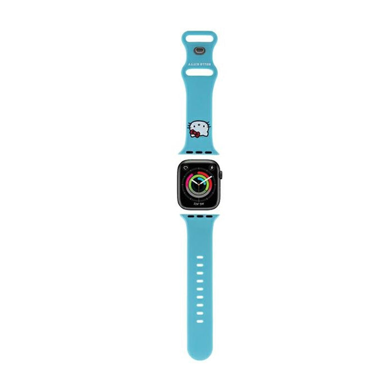 „Hello Kitty“ silikoninis „Kitty“ galvos formos dirželis, skirtas „Apple Watch 38/40/41 mm“ (mėlynas)
