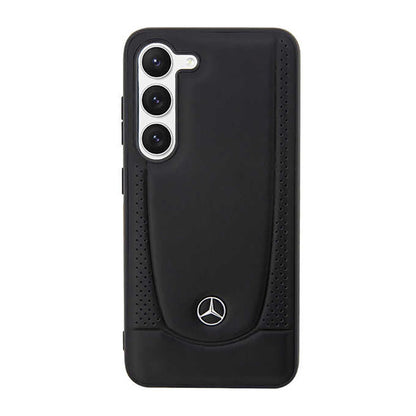 Mercedes Leather Urban Line – dėklas, skirtas Samsung Galaxy S23 (juodas)