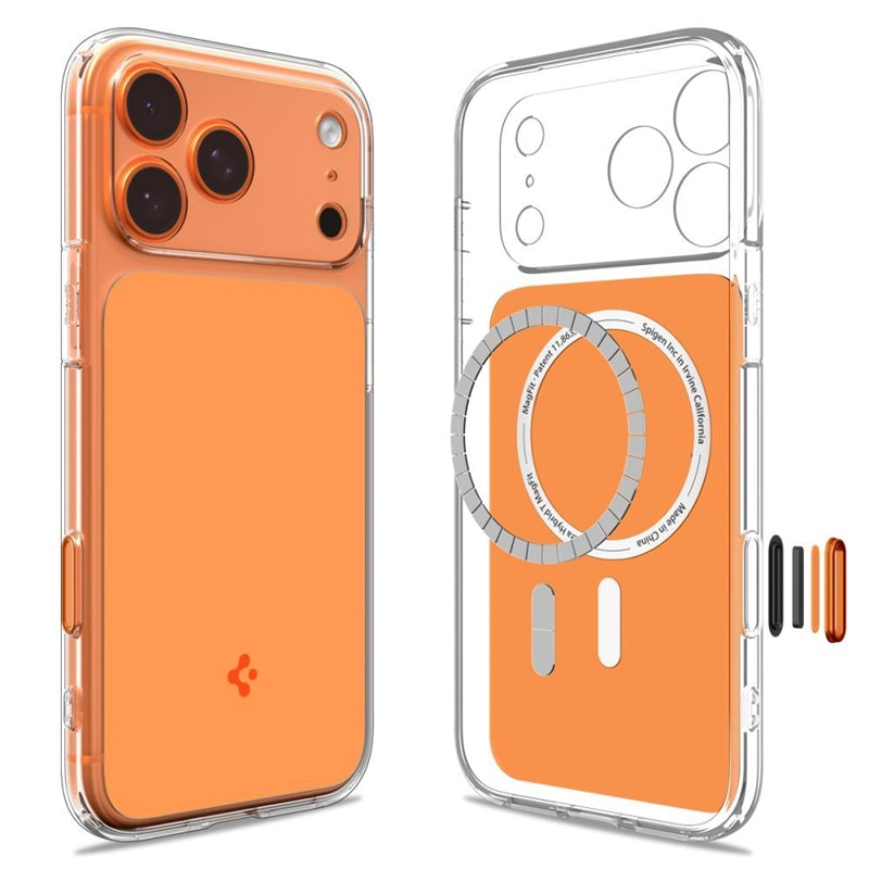 Spigen Ultra Hybrid T Mag MagSafe - Dėklas iPhone 17 Pro (Blizganti Oranžinė)