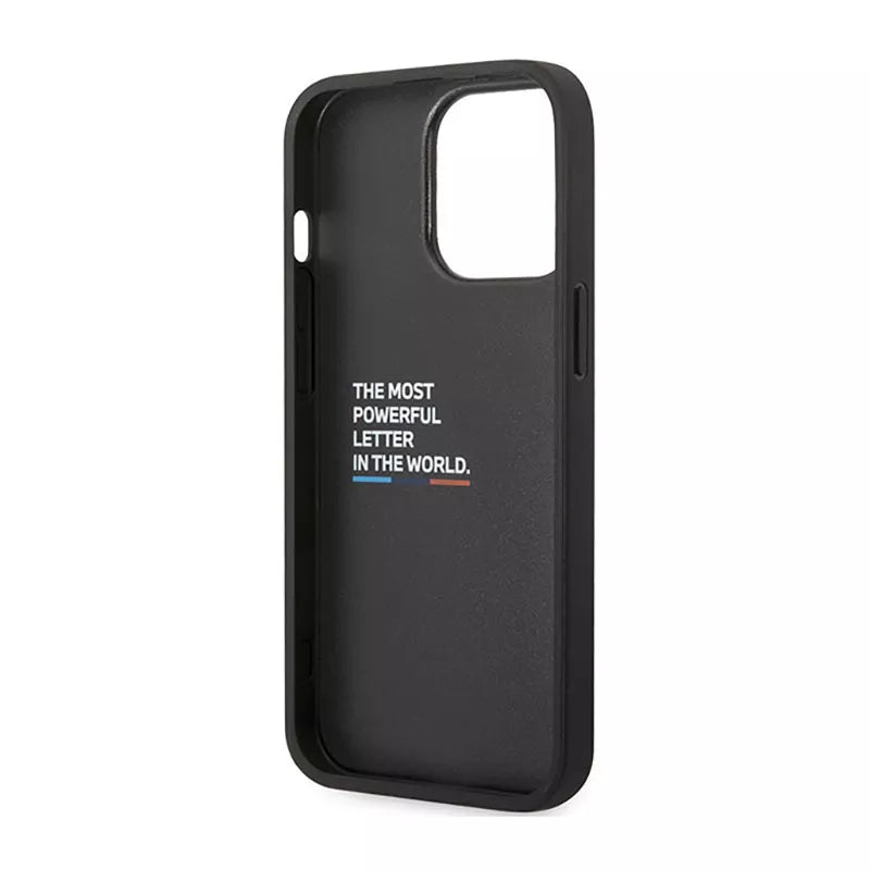 BMW Bi Pattern – dėklas, skirtas iPhone 14 Pro Max (juodas)