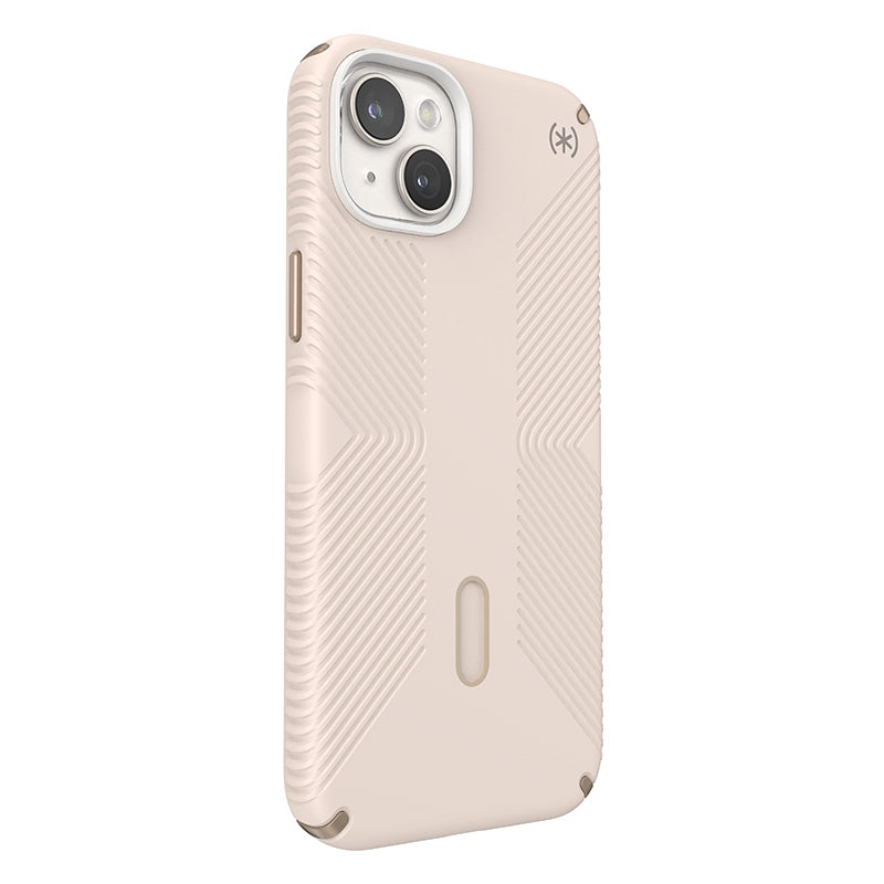 Speck Presidio2 Grip ClickLock ir Magsafe – iPhone 15 Plus / iPhone 14 Plus dėklas (Bleached Bone / Heirloom Gold / Hazel Brown)