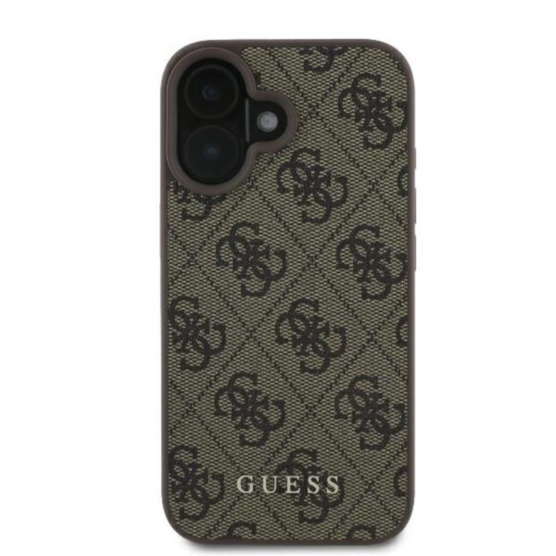 Guess 4G Classic - Dėklas iPhone 16 Plus (rudas)