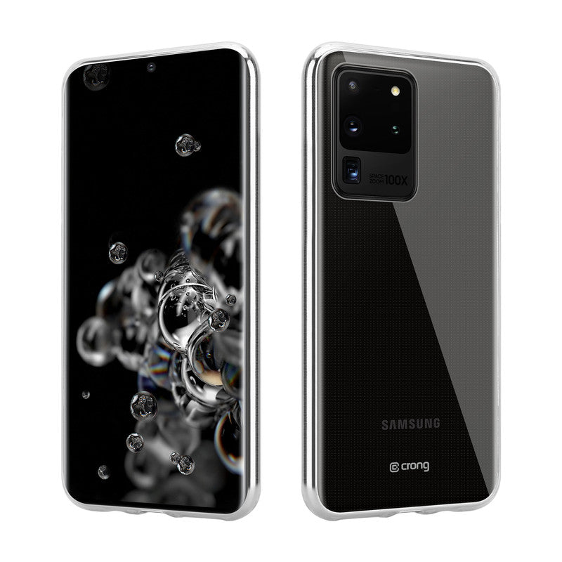 Crong Crystal Slim dangtelis – apsauginis dėklas, skirtas Samsung Galaxy S20 Ultra (skaidrus)