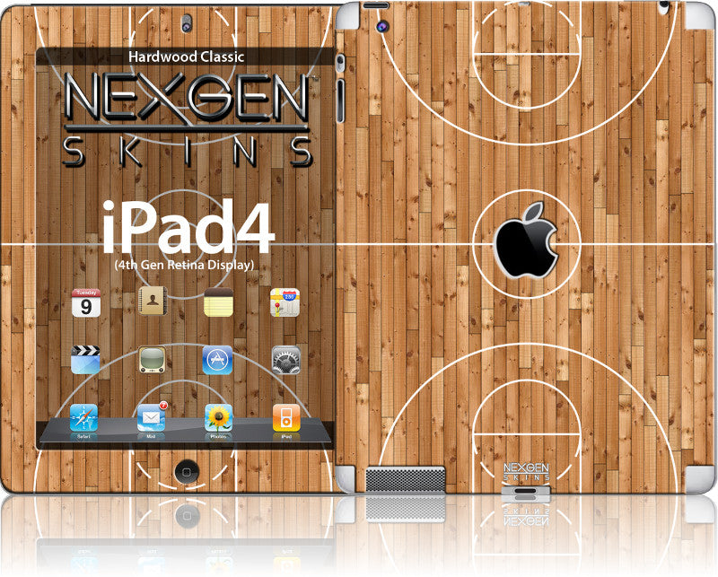 Nexgen lipdukai su 3D efektu, skirti iPad 2/3/4 (Klasikinės kietos medienos 3D)