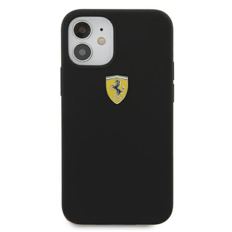 Ferrari On Track Silicone – dėklas iPhone 12 mini (juodas)