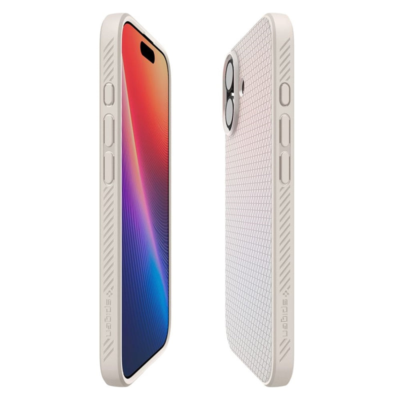 Spigen Liquid Air - Dėklas skirtas iPhone 17 (Natūralaus Titano)
