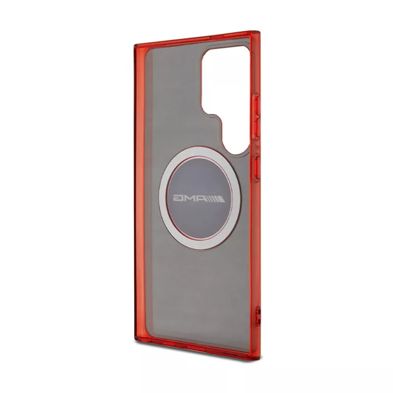 AMG skaidrus dviejų spalvų MagSafe – dėklas, skirtas Samsung Galaxy S24 Ultra (juodas)