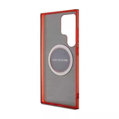 AMG skaidrus dviejų spalvų MagSafe – dėklas, skirtas Samsung Galaxy S24 Ultra (juodas)