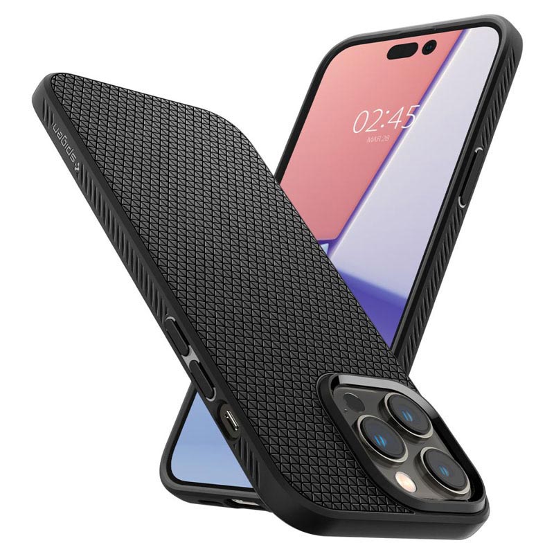Spigen Liquid Air – dėklas, skirtas iPhone 14 Pro Max (juodas)