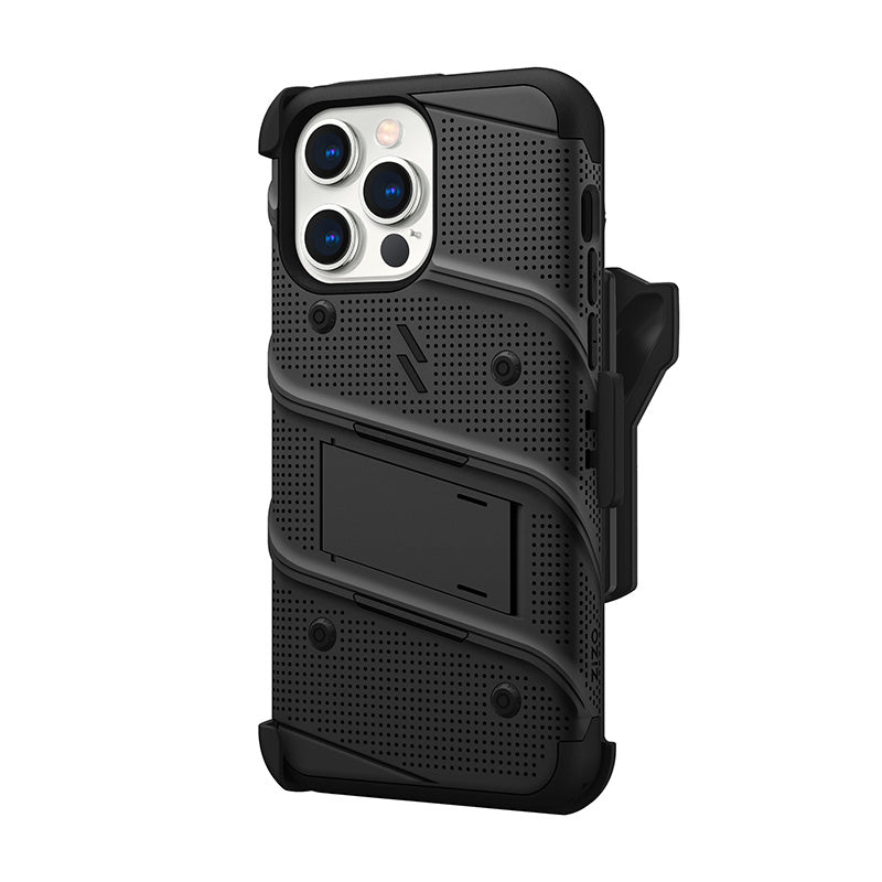 ZIZO BOLT serija – dėklas, skirtas „iPhone 14 Pro Max“ (juodas)