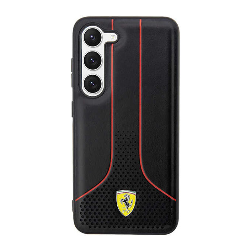 Ferrari Perforuota 296P kolekcija - Dėklas Samsung Galaxy S23+ (juodas)