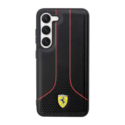 Ferrari Perforuota 296P kolekcija - Dėklas Samsung Galaxy S23+ (juodas)