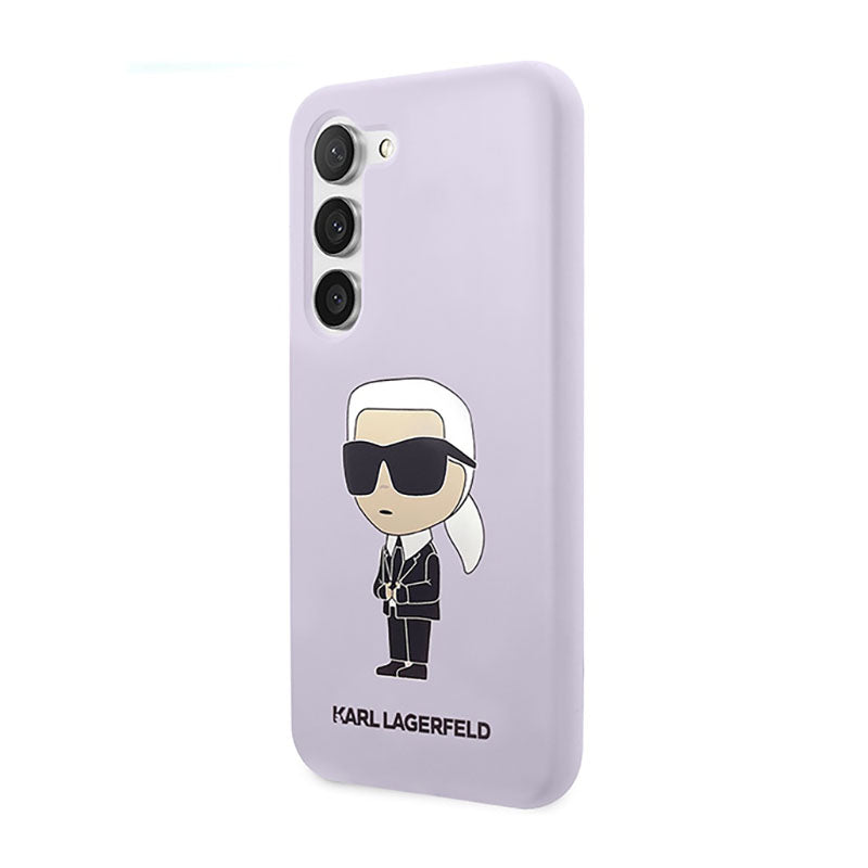 Karl Lagerfeld silikoninis NFT Ikonik – dėklas, skirtas „Samsung Galaxy S23+“ (violetinis)