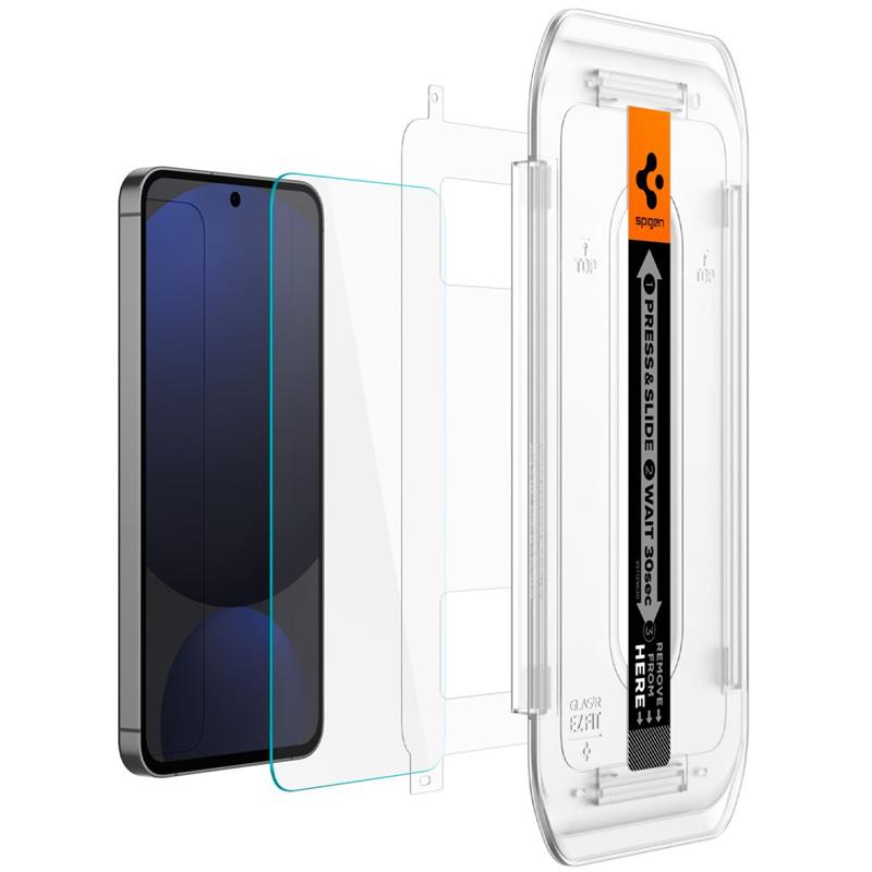 Spigen GLAS.TR EZ FIT 2 vnt. – Grūdintas stiklas skirtas Samsung Galaxy A56 5G / S24 FE (2 vnt.)