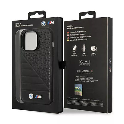 BMW Bi Pattern – dėklas, skirtas iPhone 14 Pro Max (juodas)