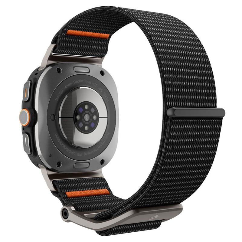 Spigen DuraPro Flex – Dirželis, skirtas Samsung Galaxy Watch Ultra 47 mm (2025/2024) (Juodas)