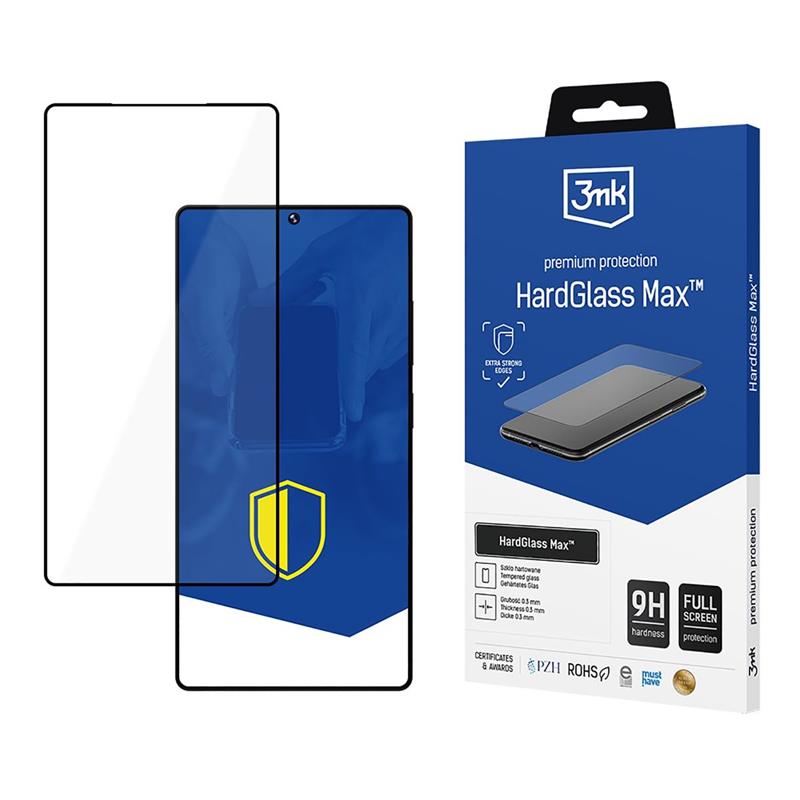 3mk HardGlass Max – grūdintas stiklas Samsung Galaxy S25 Ultra (juoda)