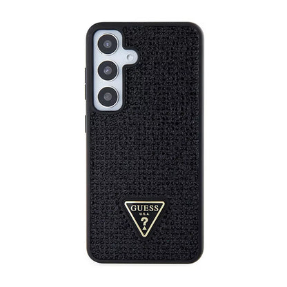 Guess Rhinestone Triangle – Dėklas Samsung Galaxy S24 (juodas)