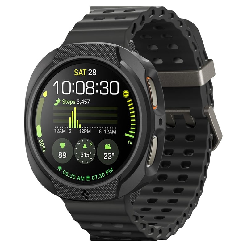 Spigen Liquid Air – Dėklas, skirtas Samsung Galaxy Watch 8 40 mm (Matinė juoda)