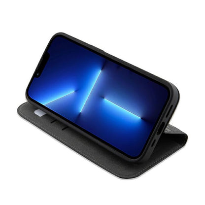 Karl Lagerfeld Booktype Saffiano Monogram – Dėklas, skirtas iPhone 14 Pro Max (juodas)