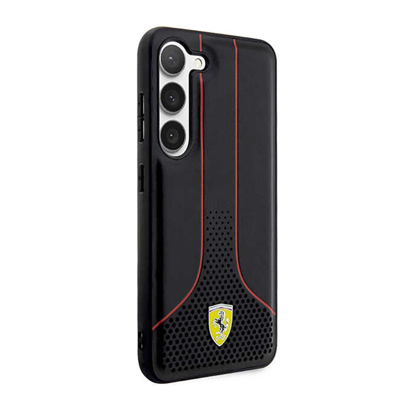 Ferrari Perforuota 296P kolekcija - Dėklas Samsung Galaxy S23+ (juodas)
