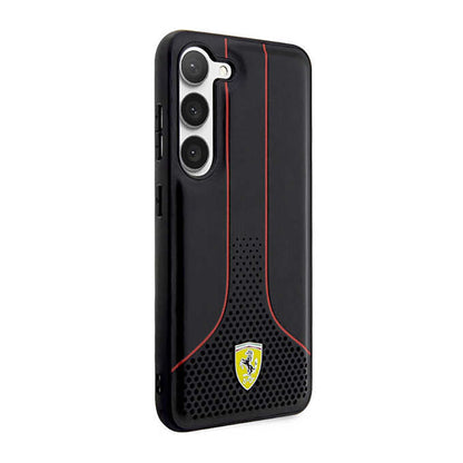 Ferrari Perforuota 296P kolekcija - Dėklas Samsung Galaxy S23+ (juodas)