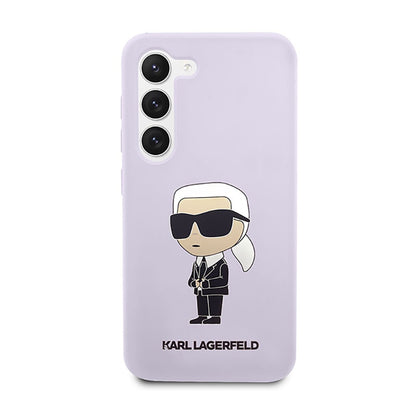 Karl Lagerfeld silikoninis NFT Ikonik – dėklas, skirtas „Samsung Galaxy S23+“ (violetinis)