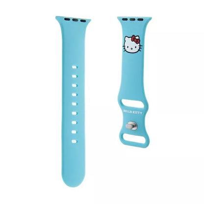 „Hello Kitty“ silikoninis „Kitty“ galvos formos dirželis, skirtas „Apple Watch 38/40/41 mm“ (mėlynas)