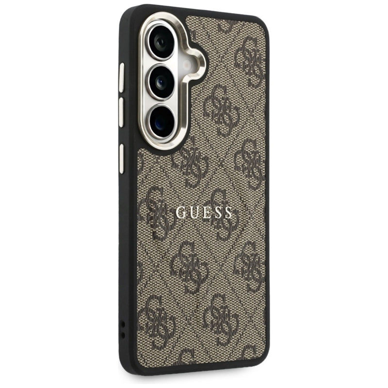 „Guess“ dėklas su „MagSafe“ žiedu „Samsung Galaxy S26“ (rusvos spalvos)