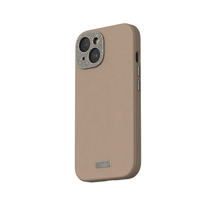 Moshi Napa MagSafe - odinis dėklas, skirtas „iPhone 15“ („Woodsmoke Brown“)