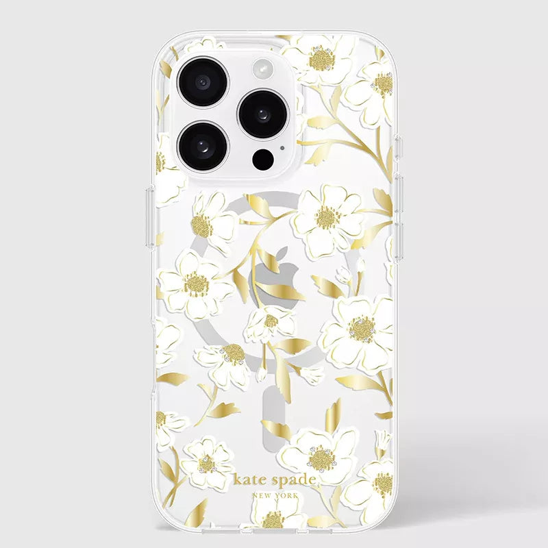 Kate Spade New York Protective Gems MagSafe – dėklas, skirtas iPhone 16 Pro (Sunshine Floral)