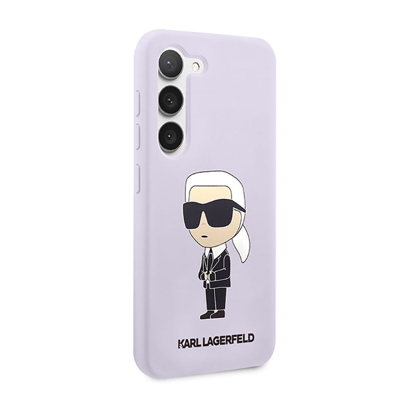 Karl Lagerfeld silikoninis NFT Ikonik – dėklas, skirtas „Samsung Galaxy S23+“ (violetinis)
