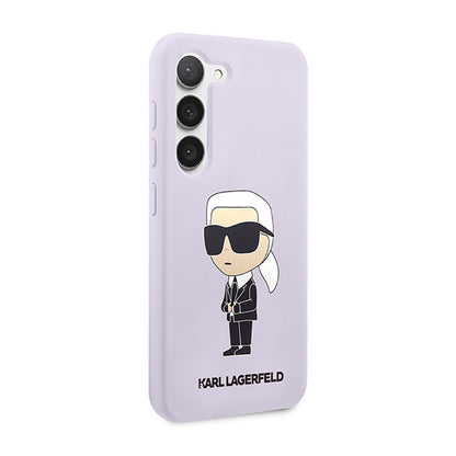 Karl Lagerfeld silikoninis NFT Ikonik – dėklas, skirtas „Samsung Galaxy S23+“ (violetinis)