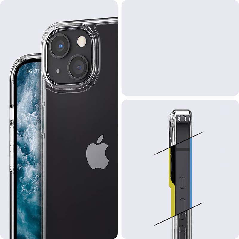 Spigen Ultra Hybrid - iPhone 13 dėklas (Permatomas)