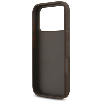 Guess 4G Didelio logotipo dėklas iPhone 17 Pro (rudas)