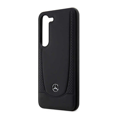 Mercedes Leather Urban Line – dėklas, skirtas Samsung Galaxy S23 (juodas)