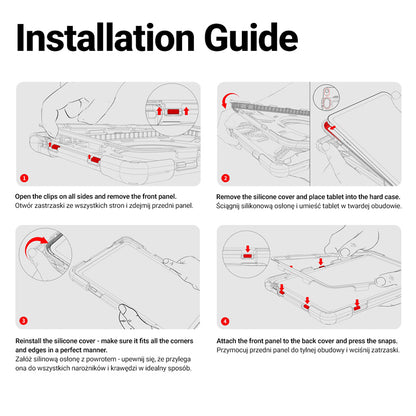 „Crong Defender Plus“ – tvirtas dėklas „iPad 11" A16 (2025) / 10,9" (2022) (juodas)
