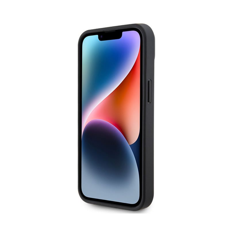 Ferrari Dygsniuotas metalinis logotipas – dėklas, skirtas „iPhone 15 Car“ (juoda)