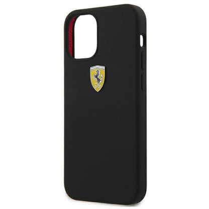 Ferrari On Track Silicone – dėklas iPhone 12 mini (juodas)