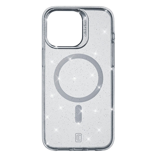 Cellularline Sparkle Mag - iPhone 15 Pro MagSafe dėklas (skaidrus)