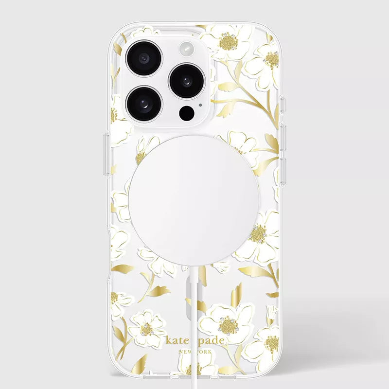 Kate Spade New York Protective Gems MagSafe – dėklas, skirtas iPhone 16 Pro (Sunshine Floral)
