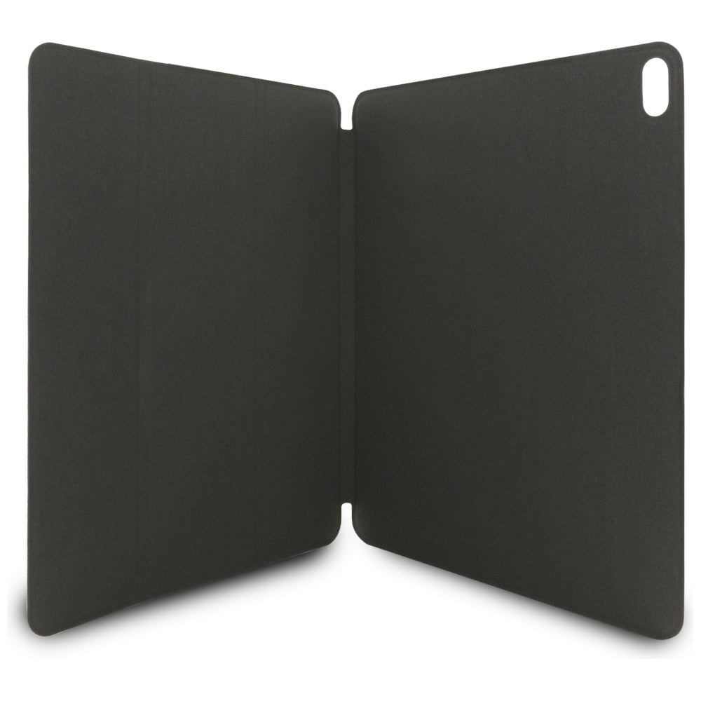 Karl Lagerfeld Knygos tipo dėklas Saffiano magnetinis Karl & Choupette - skirtas iPad Air 13” M3 (2025) / iPad Air 13” M2 (2024) (juoda)