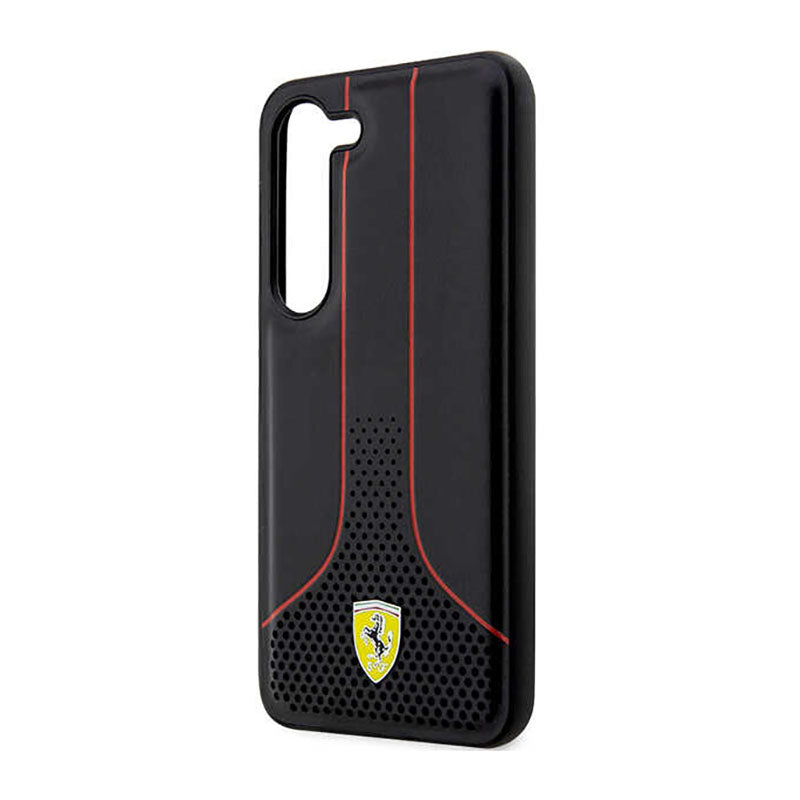 Ferrari Perforuota 296P kolekcija - Dėklas Samsung Galaxy S23+ (juodas)