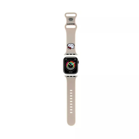 „Hello Kitty“ silikoninis „Kitty“ galvos dirželis, skirtas „Apple Watch“ 38/40/41 mm (smėlio spalvos)
