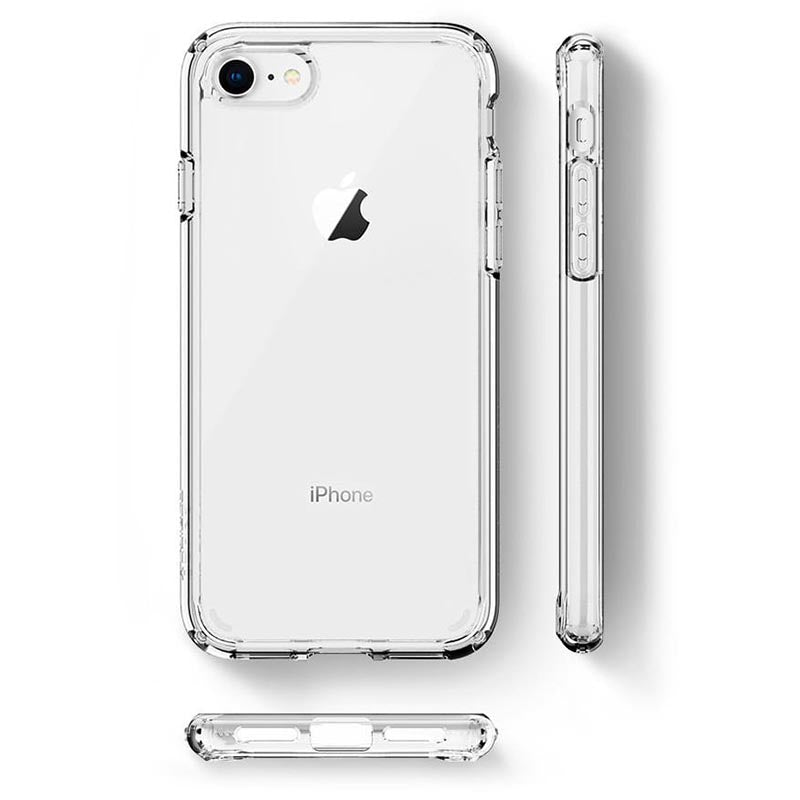 Spigen Ultra Hybrid – dėklas skirtas iPhone SE 2022 / SE 2020 / 8 / 7 (skaidrus)