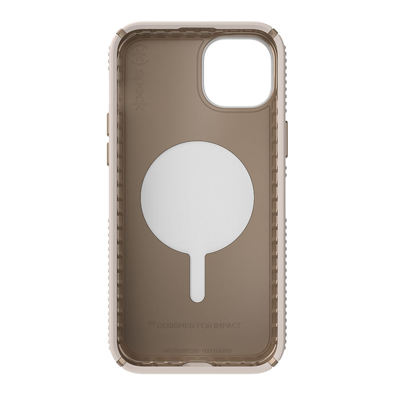 Speck Presidio2 Grip ClickLock ir Magsafe – iPhone 15 Plus / iPhone 14 Plus dėklas (Bleached Bone / Heirloom Gold / Hazel Brown)